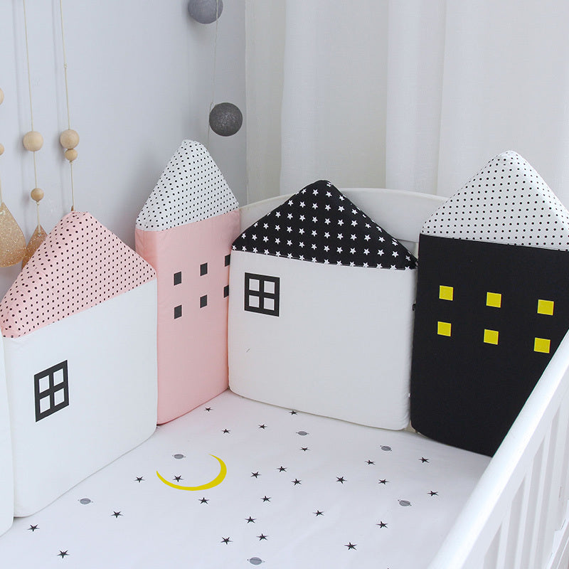 KTX-479955 Soft Baby Velvet Bed Girth with Sponge Interior – 1.2m Length, Decorative House Design