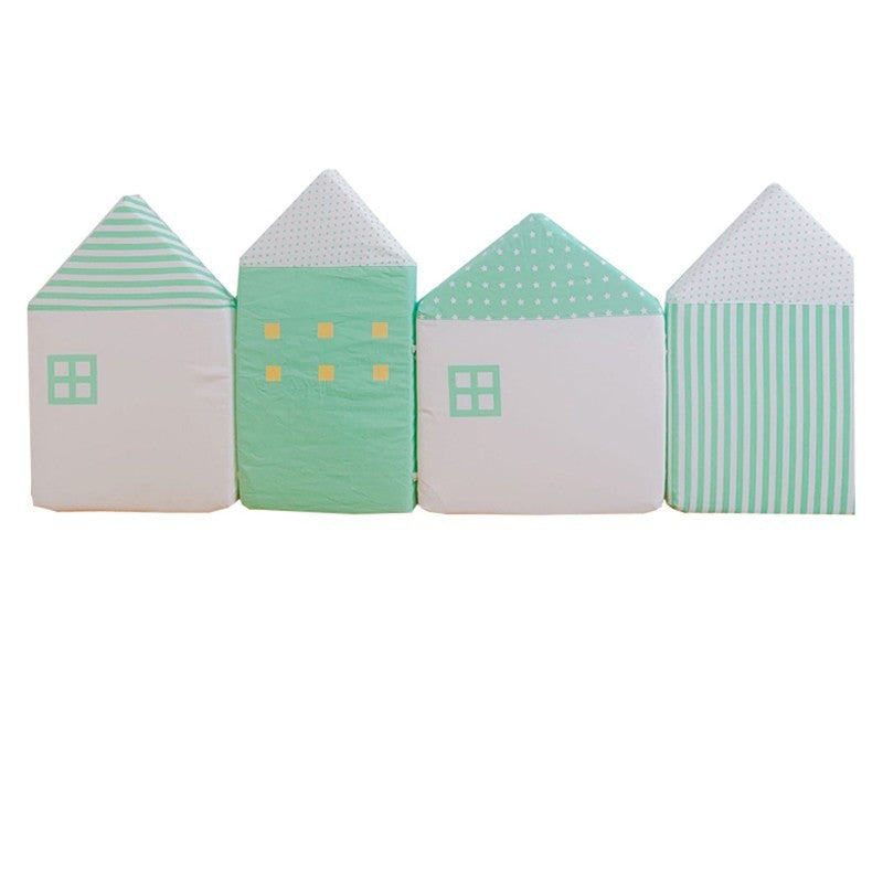 KTX-479955 Soft Baby Velvet Bed Girth with Sponge Interior – 1.2m Length, Decorative House Design