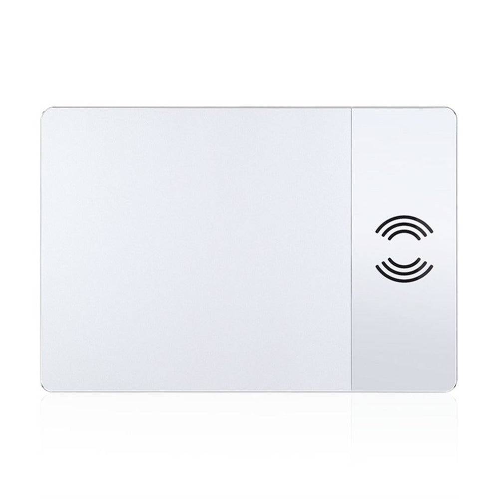 KTX-480019 Aluminum Alloy Wireless Charger Mouse Pad with Non-Slip Base and Protection Features