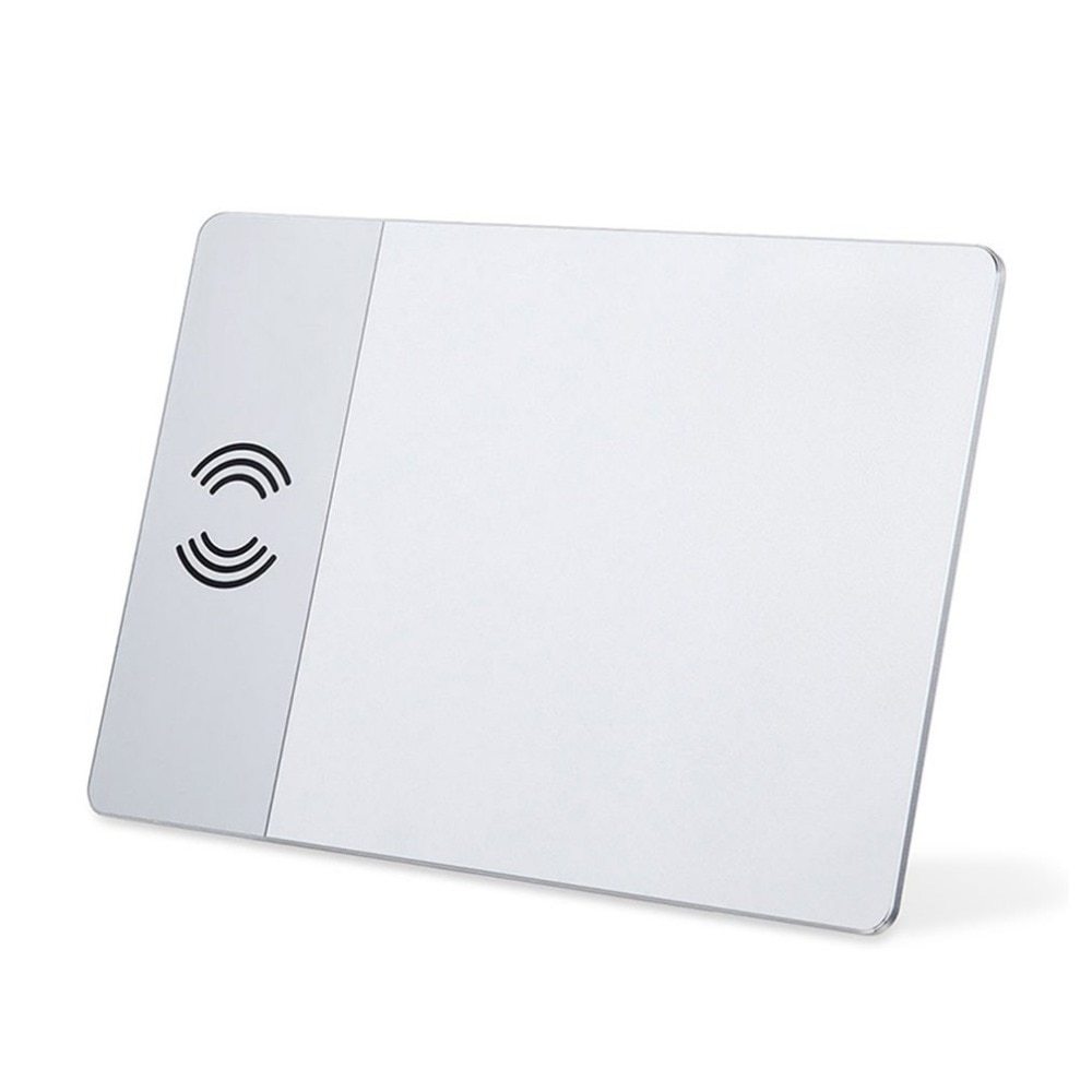 KTX-480019 Aluminum Alloy Wireless Charger Mouse Pad with Non-Slip Base and Protection Features