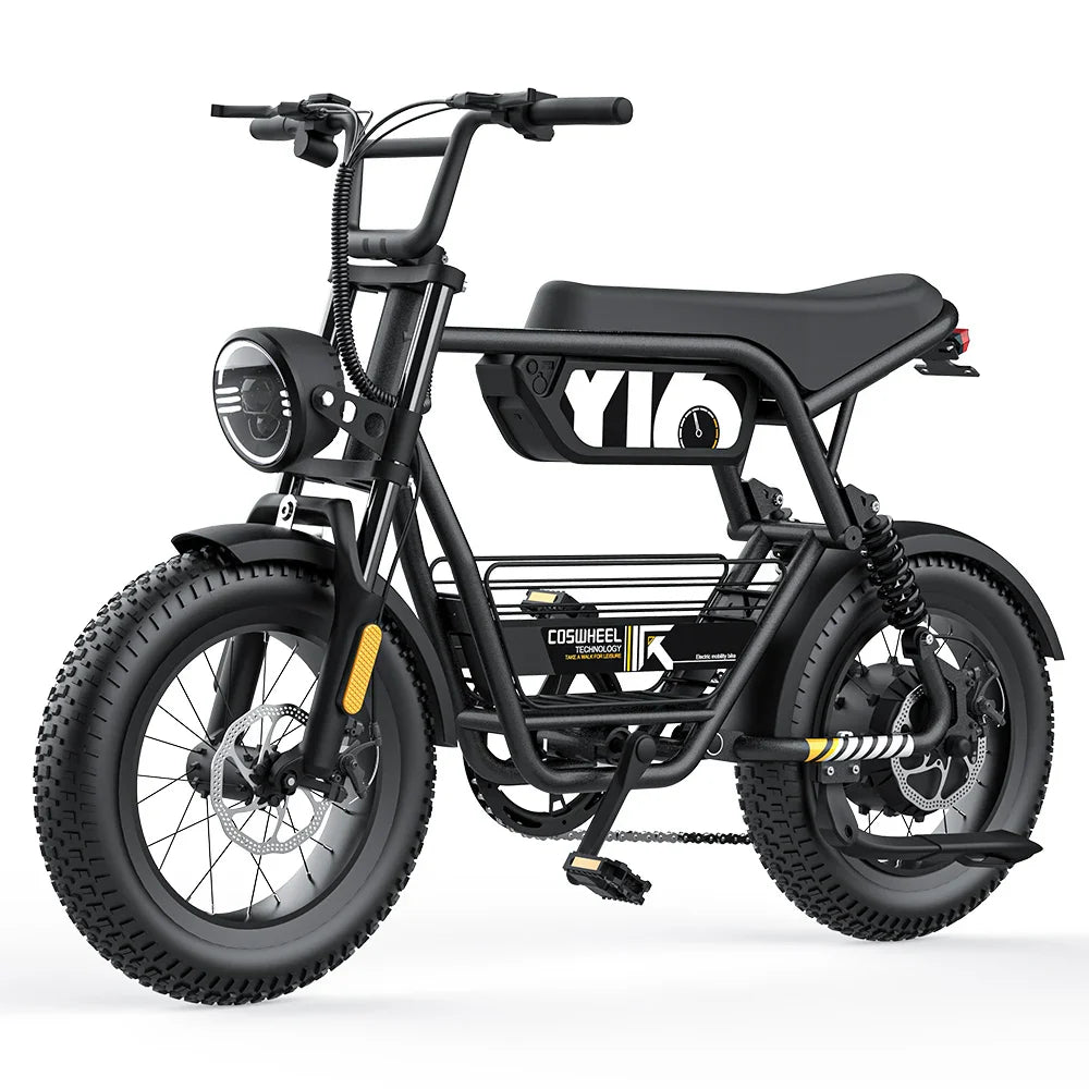 KTX-481043 Electric Mountain Fat Tire Bike 48V 1000W with 150 km Range and 7-Speed Gears