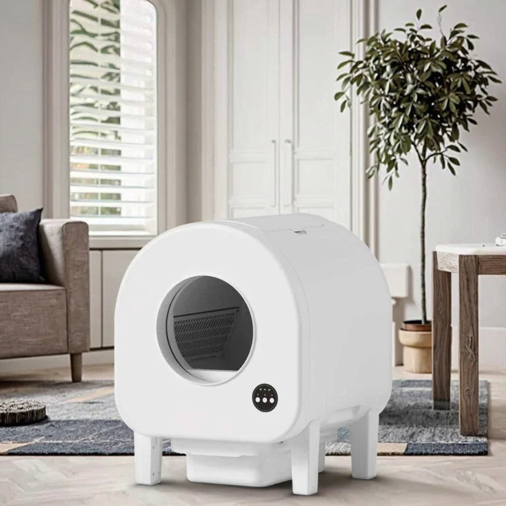 KTX-481555 Automatic Eco-Friendly 68L Cat Litter Box with Odor Control and Easy Clean Features