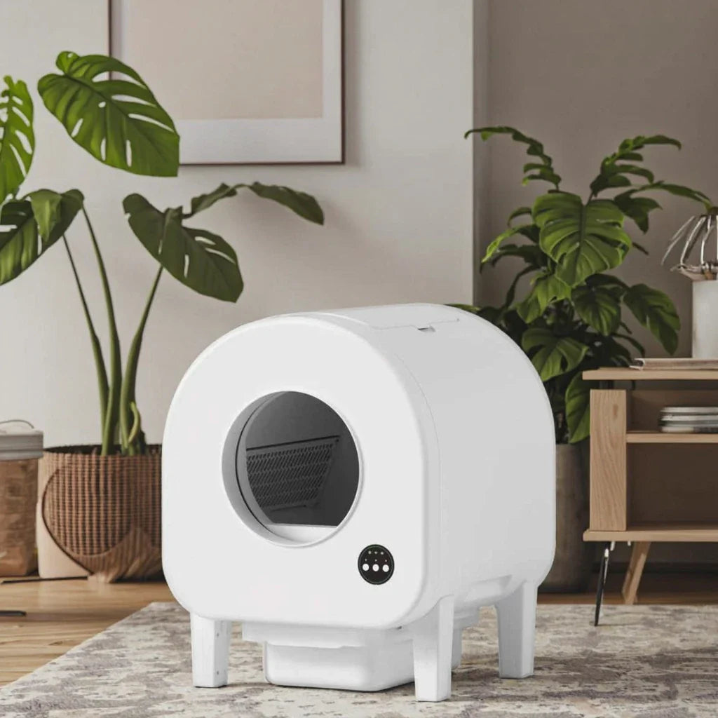 KTX-481555 Automatic Eco-Friendly 68L Cat Litter Box with Odor Control and Easy Clean Features