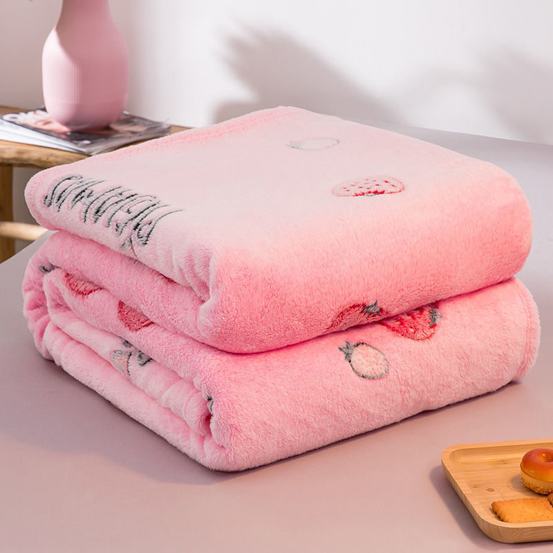 KTX-481683 Flannel Snowflake Velvet Blanket - Soft Fleece for All Seasons