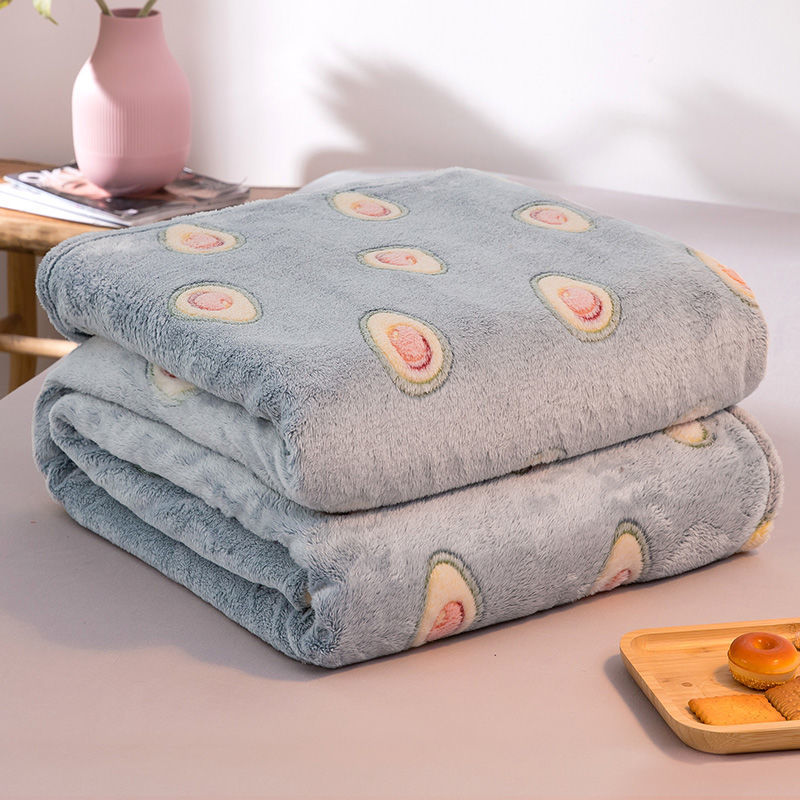 KTX-481683 Flannel Snowflake Velvet Blanket - Soft Fleece for All Seasons