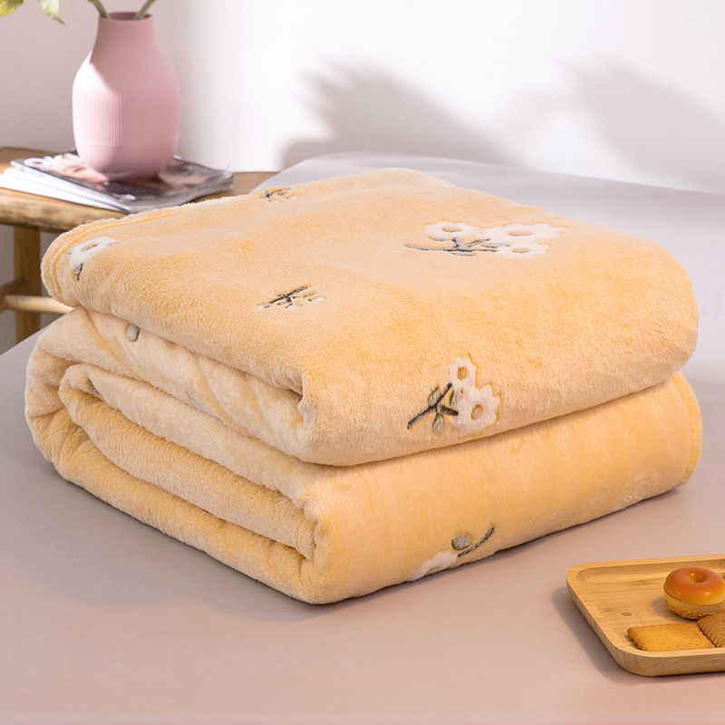 KTX-481683 Flannel Snowflake Velvet Blanket - Soft Fleece for All Seasons