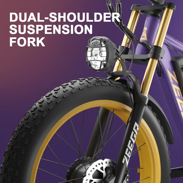 KTX-481811 2000W Dual Motor Electric Mountain Bike - 26-Inch, 7-Speed, Aluminum Frame, Hydraulic Disc Brakes, Long Range 48V Battery