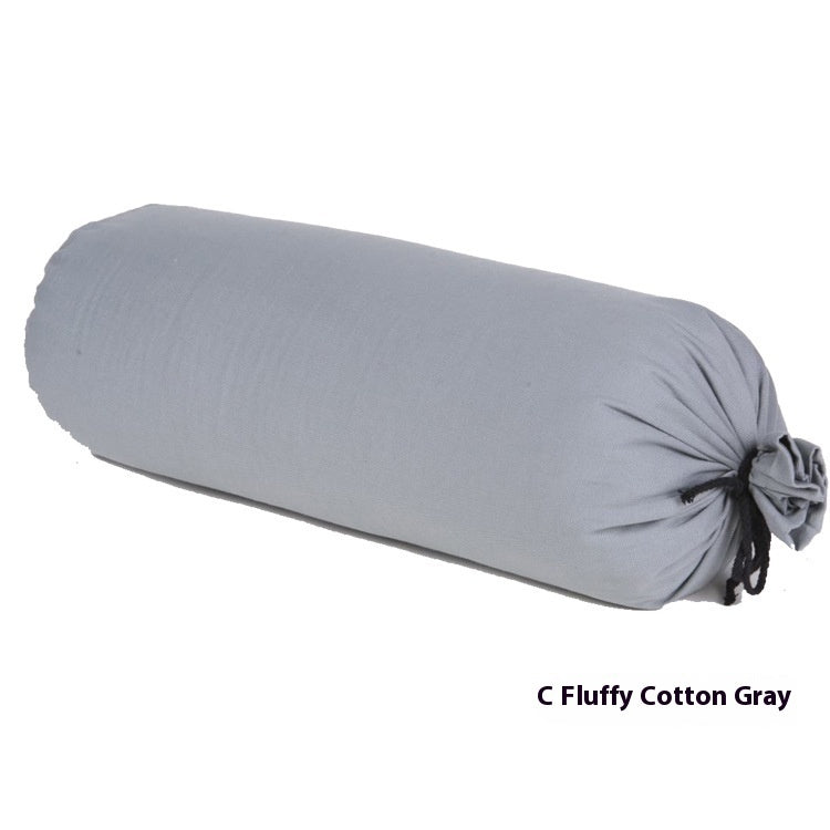 KTX-481939 Cylindrical Waist Pillow for Pregnant Women - Yoga Aid with Buckwheat Husk Filler