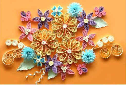 KTX-481939 Quilling Craft Kit with 24 Colors of Fine Paper, Tools, and Graphics Template