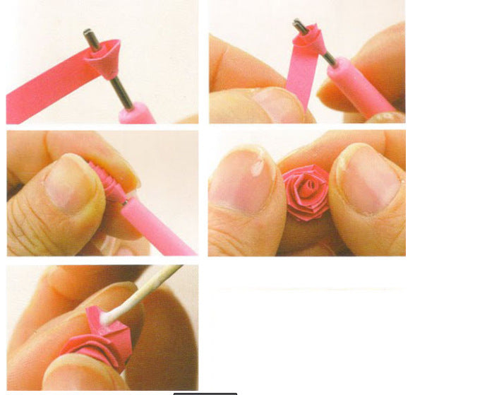 KTX-481939 Quilling Craft Kit with 24 Colors of Fine Paper, Tools, and Graphics Template