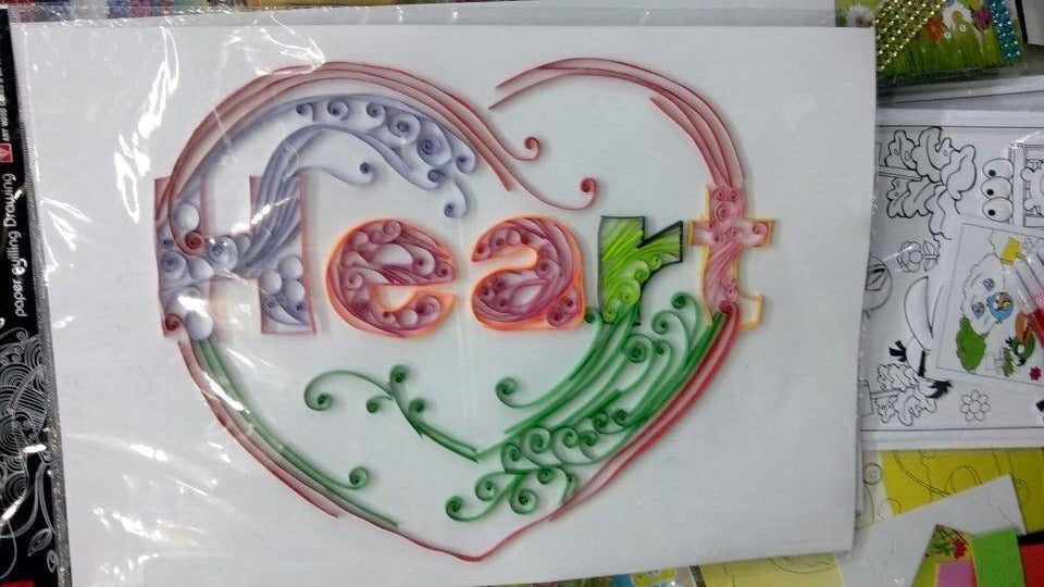 KTX-481939 Quilling Craft Kit with 24 Colors of Fine Paper, Tools, and Graphics Template