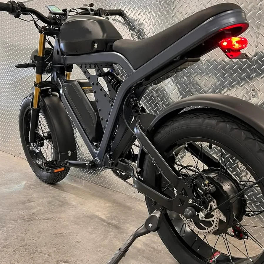 KTX-484115 1500W Electric Mountain Bike with 100KM Range, Full Suspension, 7-Speed Gears, and Fat Tires