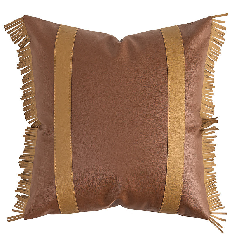 KTX-484371 Light Luxury Leather Pillow Cover for Sofa and Living Room