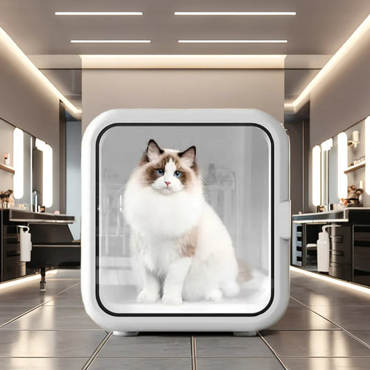 KTX-484819 Automatic Pet Hair Dryer Box for Cats and Dogs, Professional Grooming Drying Machine, Compact Design for Small to Medium Pets