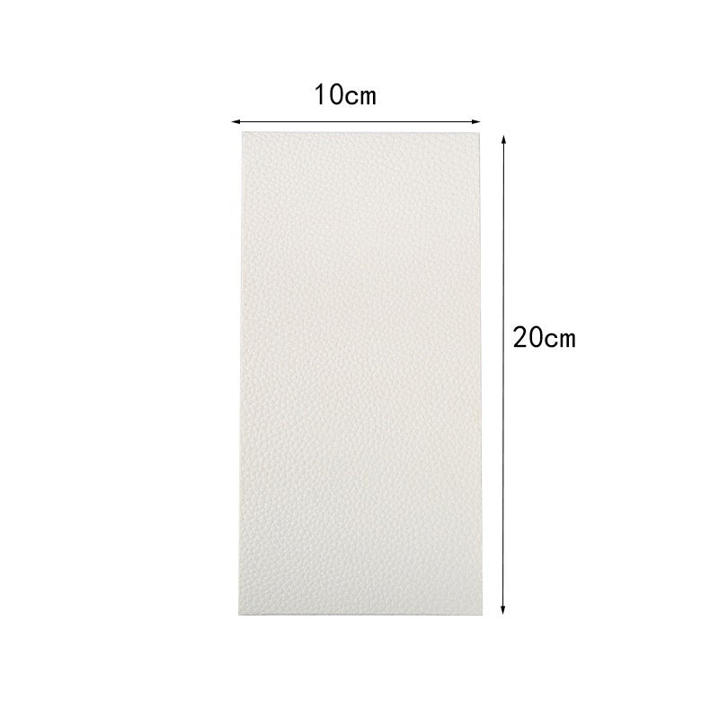 KTX-485395 Lychee Pattern Leather Repair Patch - Eco-Friendly, Durable 10x20cm Solution for Sofas, Seats, and More