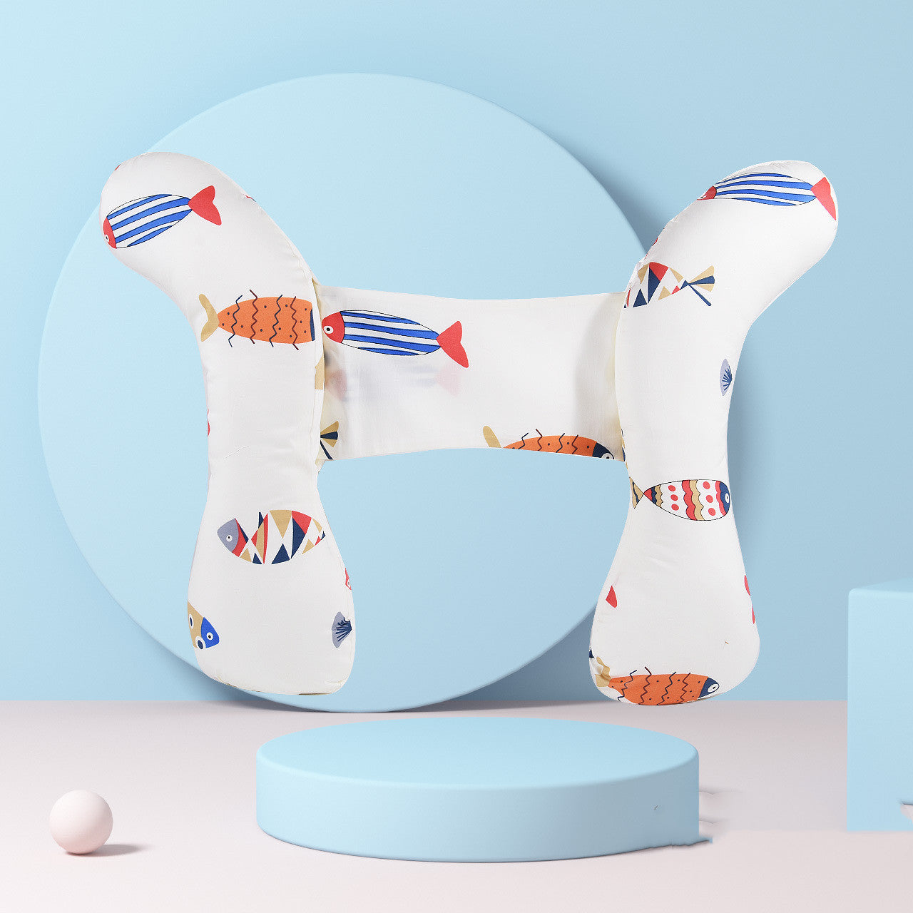 KTX-485715 Comfortable Hollow Cotton Baby Sleep Pillow - 51cm Pure Cotton Design