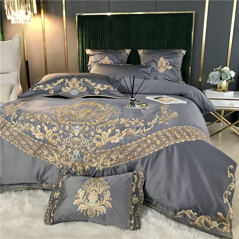 KTX-486547 Four-Piece Summer Bedding Set in Soft Cotton with Elegant Patterns