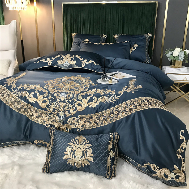 KTX-486547 Four-Piece Summer Bedding Set in Soft Cotton with Elegant Patterns