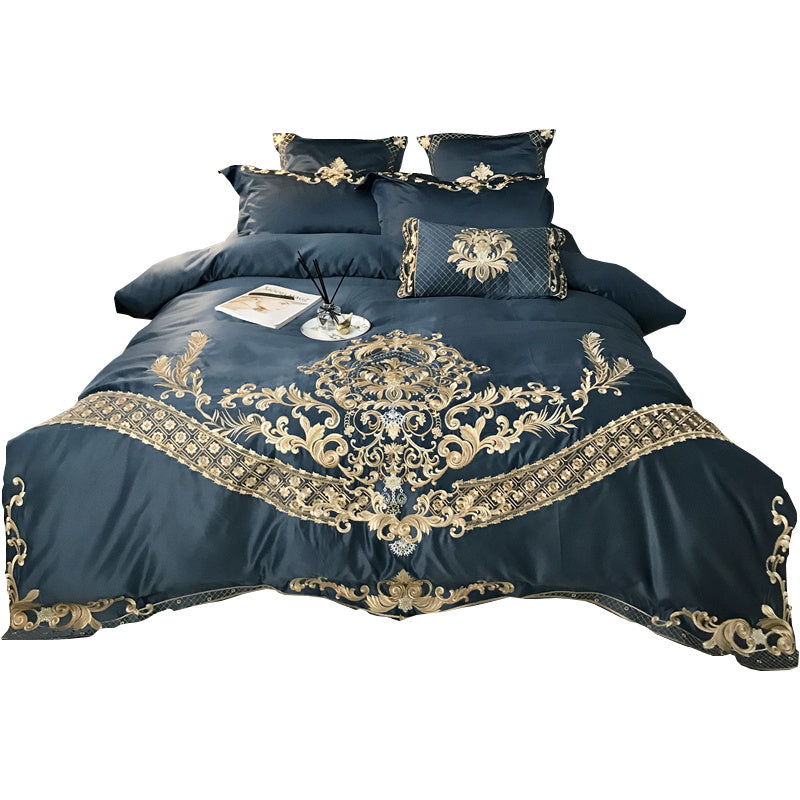 KTX-486547 Four-Piece Summer Bedding Set in Soft Cotton with Elegant Patterns