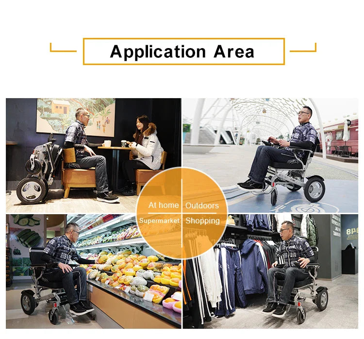 KTX-486739 Folding Commode Wheelchair with Aluminum Alloy Frame, 120 kg Capacity, 20 km Range, 6 km/h Speed