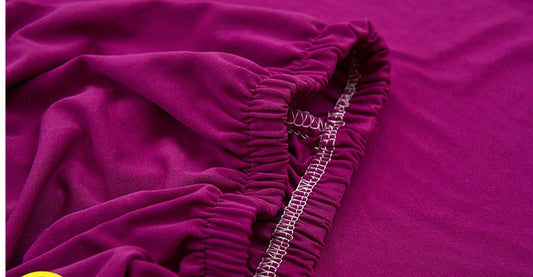 KTX-486867 Elastic Polyester and Spandex Sofa Cover Set with Pillowcases - 2 Pieces