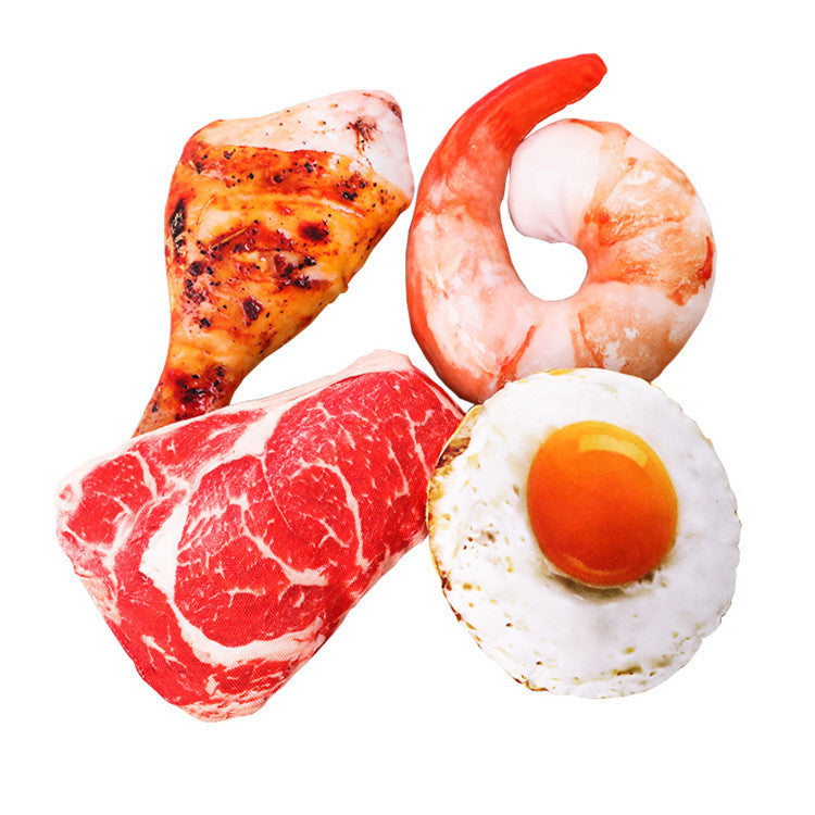 KTX-487699 Creative Vegetable Drumstick Chew Toy for Dogs and Cats - Squeaky and Fun Pet Playtime Accessory