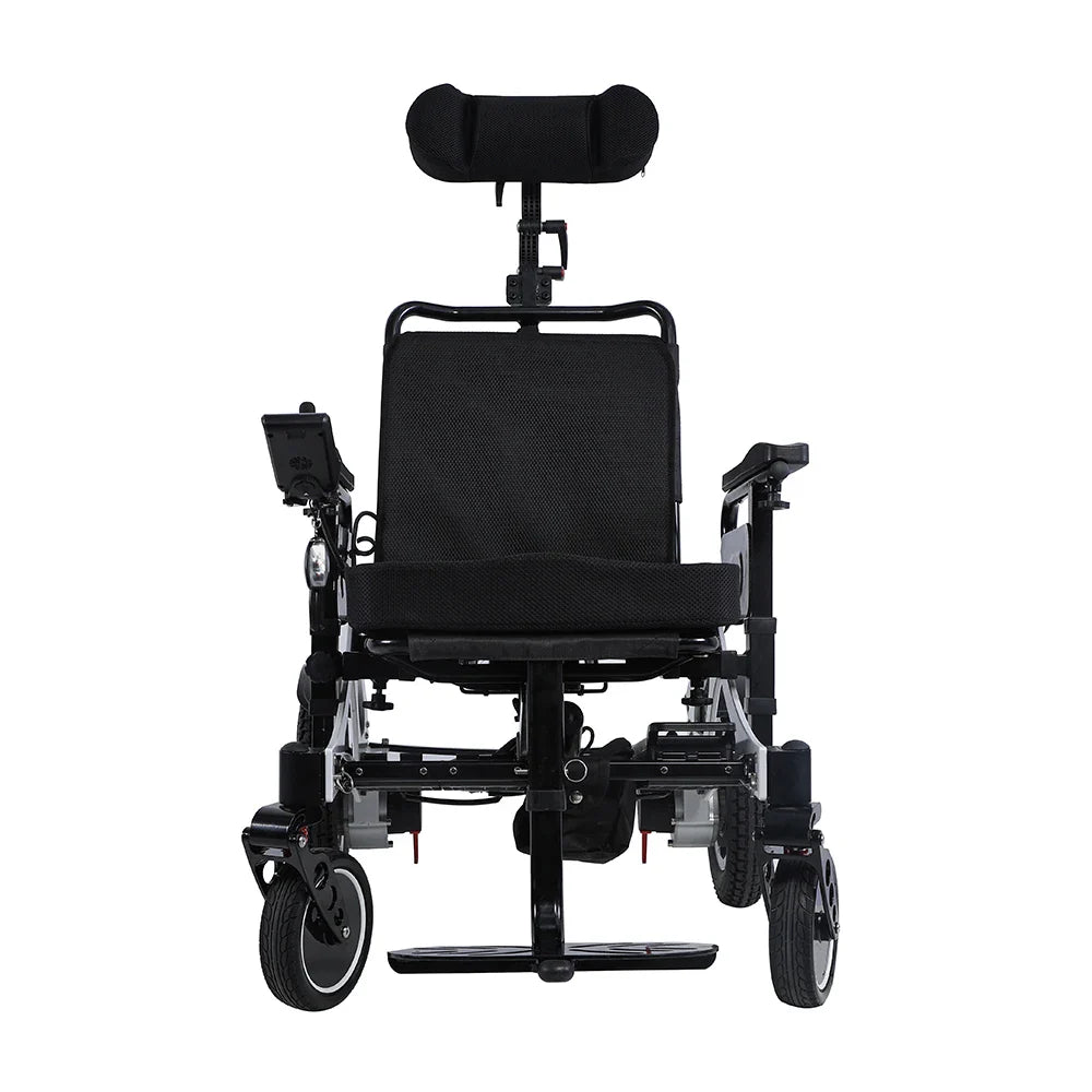 KTX-487891 Electric Wheelchair with Back Angle Adjustment and Compact Folding Design, 140kg Capacity