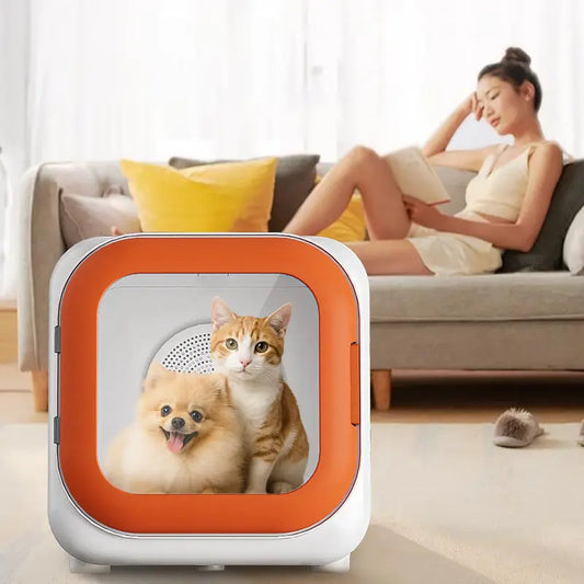 KTX-488275 Eco-Friendly Automatic Pet Hair Dryer Box for Dogs and Cats - Quiet Operation, Temperature Control, 220V