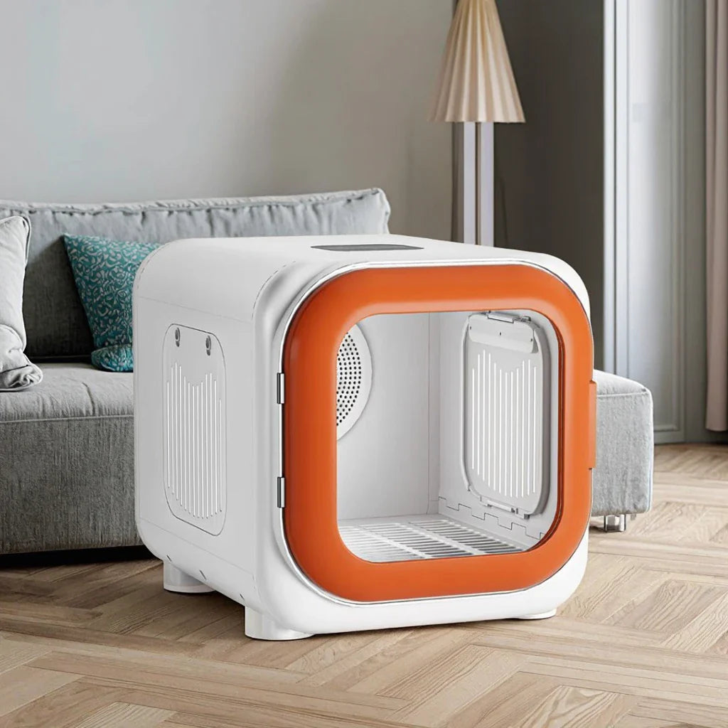 KTX-488275 Eco-Friendly Automatic Pet Hair Dryer Box for Dogs and Cats - Quiet Operation, Temperature Control, 220V