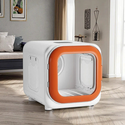 KTX-488275 Eco-Friendly Automatic Pet Hair Dryer Box for Dogs and Cats - Quiet Operation, Temperature Control, 220V