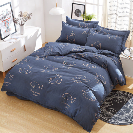 KTX-489491 Three-Piece and Four-Piece Bedding Sets in Various Designs and Sizes