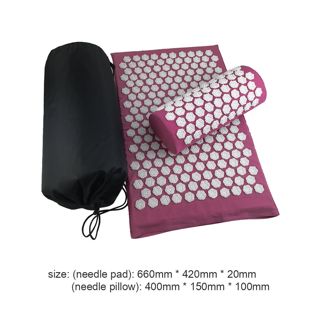 KTX-490003 Lotus Acupressure Mat Set with Pillow and Bag for Stress Relief and Relaxation