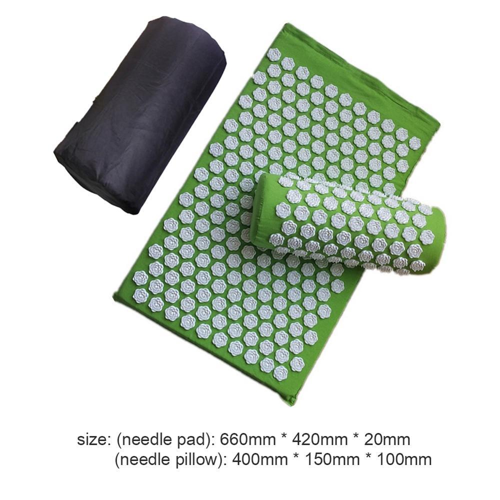 KTX-490003 Lotus Acupressure Mat Set with Pillow and Bag for Stress Relief and Relaxation