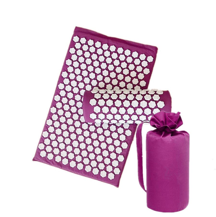 KTX-490003 Lotus Acupressure Mat Set with Pillow and Bag for Stress Relief and Relaxation