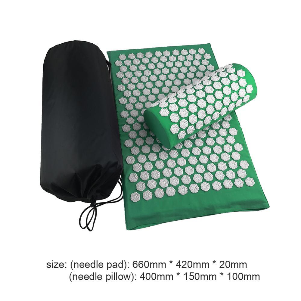 KTX-490003 Lotus Acupressure Mat Set with Pillow and Bag for Stress Relief and Relaxation