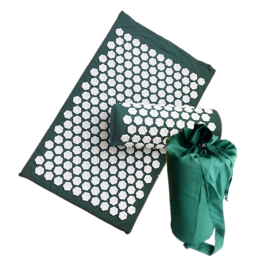 KTX-490003 Lotus Acupressure Mat Set with Pillow and Bag for Stress Relief and Relaxation