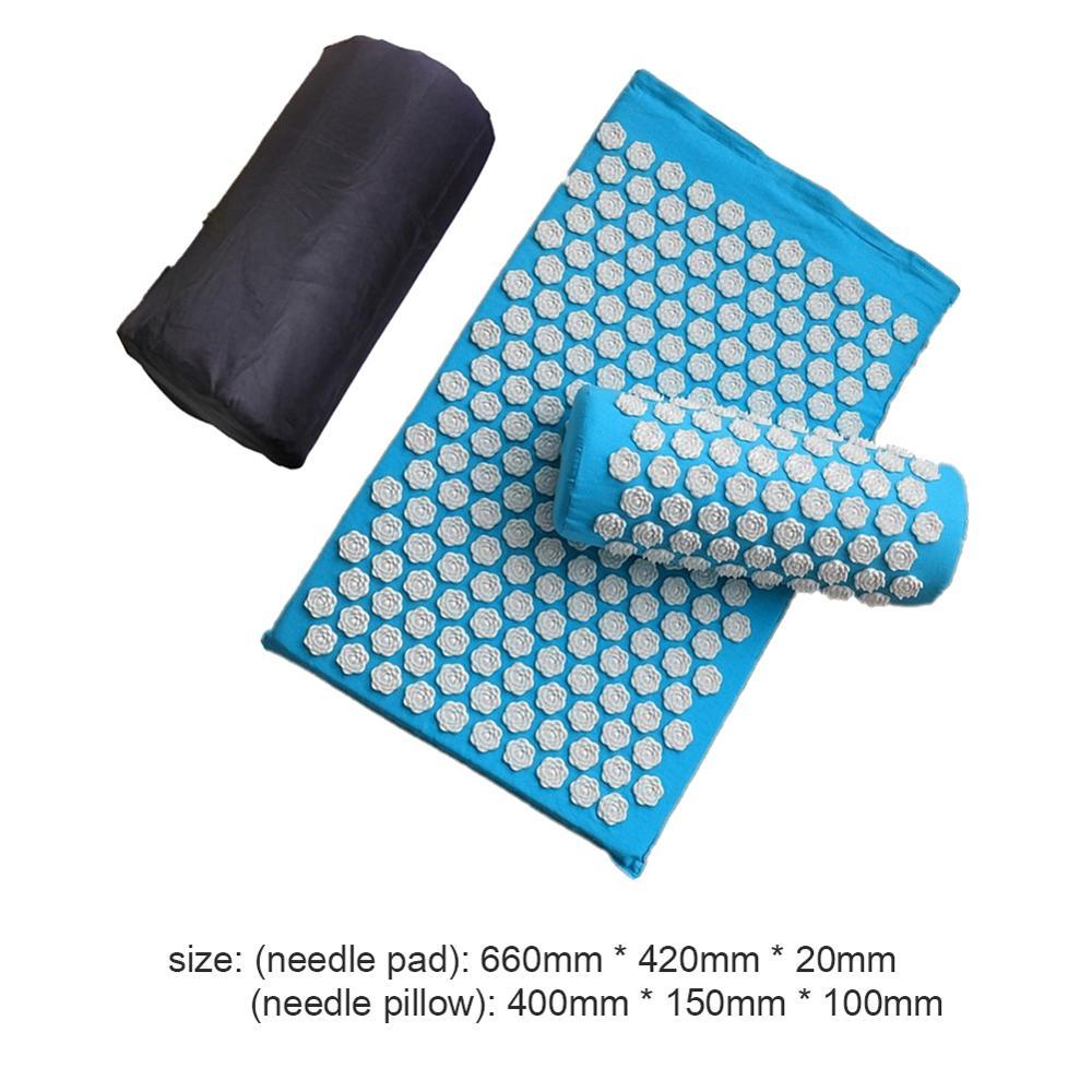 KTX-490003 Lotus Acupressure Mat Set with Pillow and Bag for Stress Relief and Relaxation