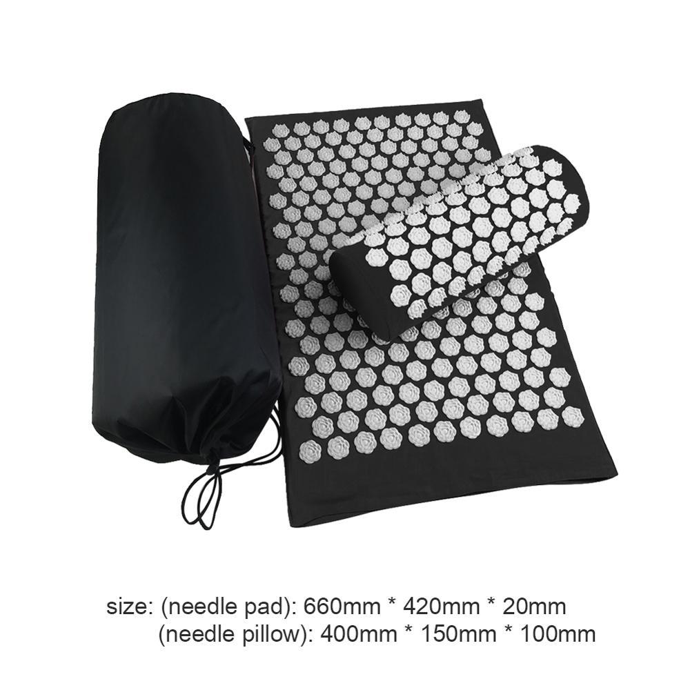 KTX-490003 Lotus Acupressure Mat Set with Pillow and Bag for Stress Relief and Relaxation