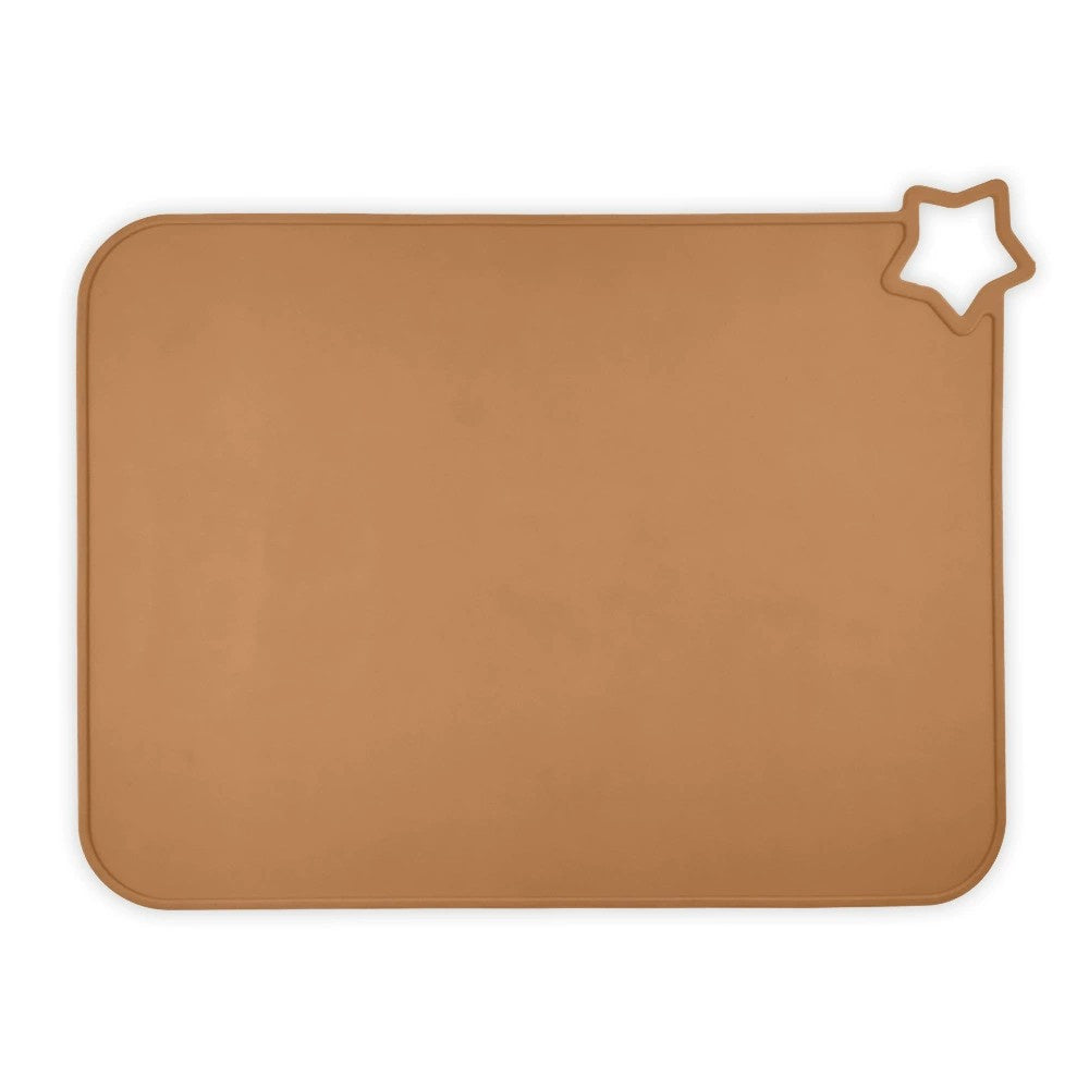 KTX-490067 Solid Color Silicone Placemat for Children - Non-Slip, Food Grade, Easy to Clean