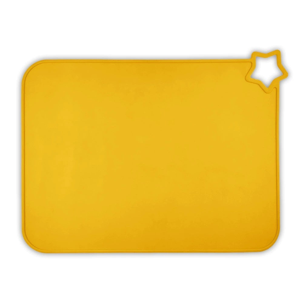 KTX-490067 Solid Color Silicone Placemat for Children - Non-Slip, Food Grade, Easy to Clean