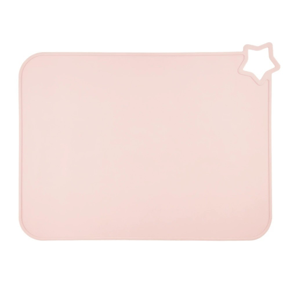 KTX-490067 Solid Color Silicone Placemat for Children - Non-Slip, Food Grade, Easy to Clean