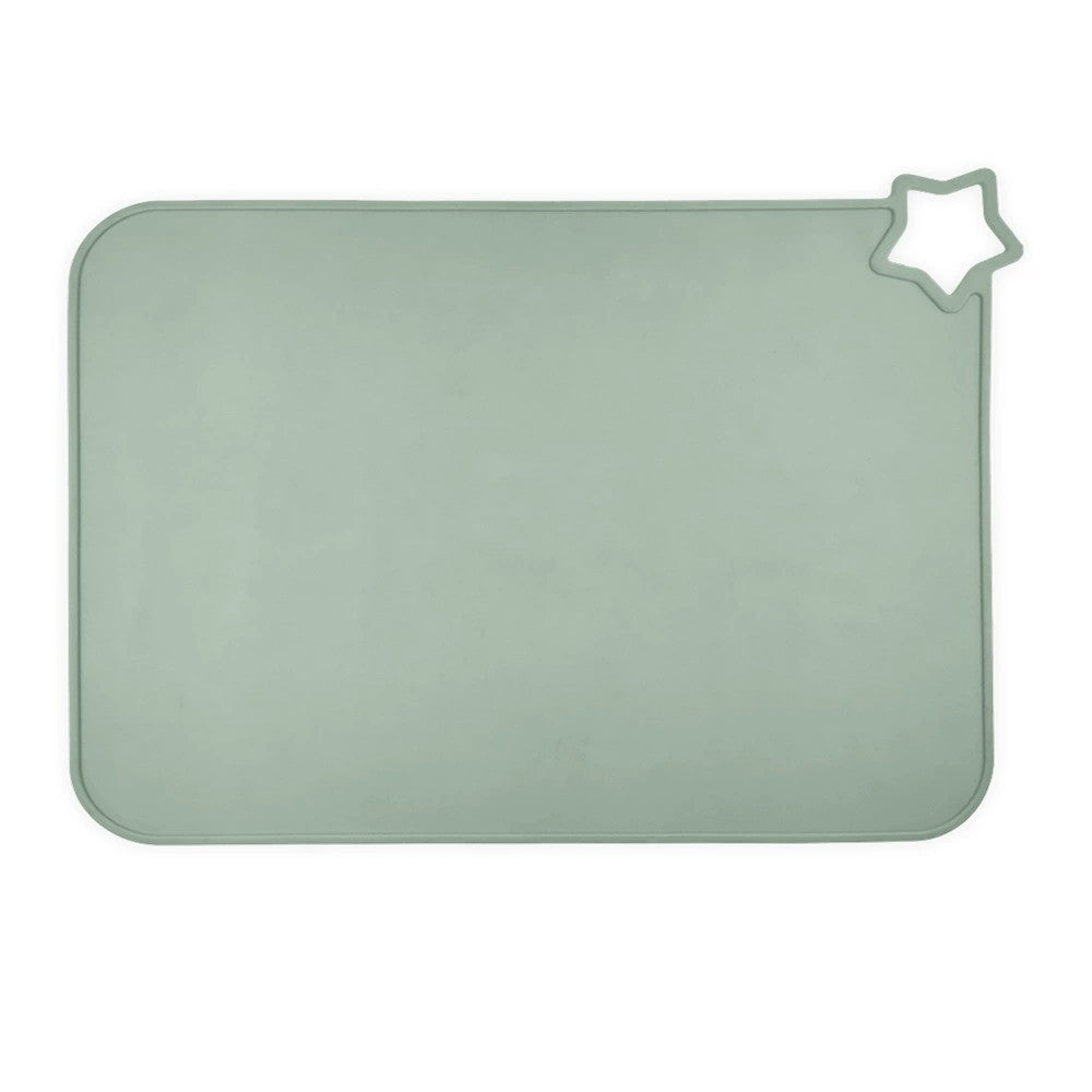 KTX-490067 Solid Color Silicone Placemat for Children - Non-Slip, Food Grade, Easy to Clean