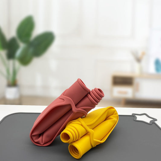 KTX-490067 Solid Color Silicone Placemat for Children - Non-Slip, Food Grade, Easy to Clean