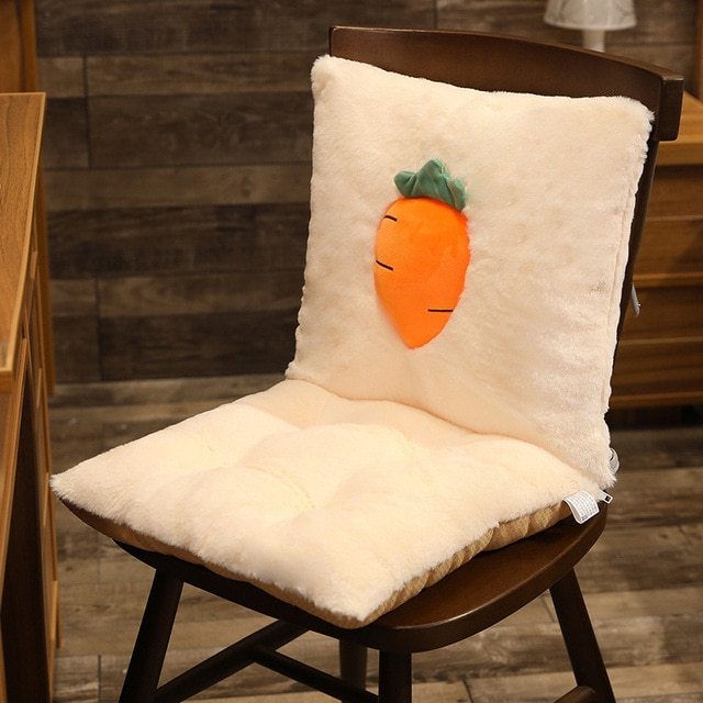 KTX-492371 Nordic Style Thickened Polyester Fiber Chair Cushion - Multi-Colored Plant Pattern