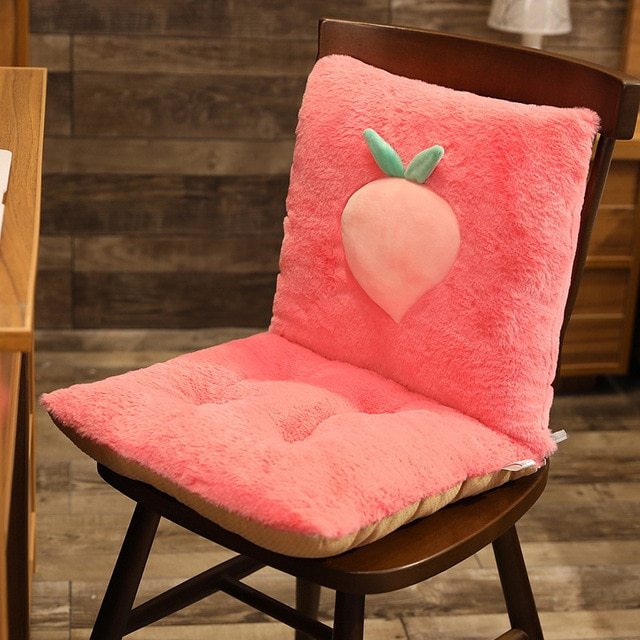 KTX-492371 Nordic Style Thickened Polyester Fiber Chair Cushion - Multi-Colored Plant Pattern