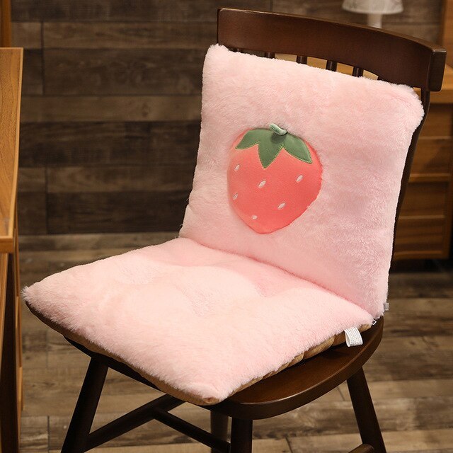 KTX-492371 Nordic Style Thickened Polyester Fiber Chair Cushion - Multi-Colored Plant Pattern