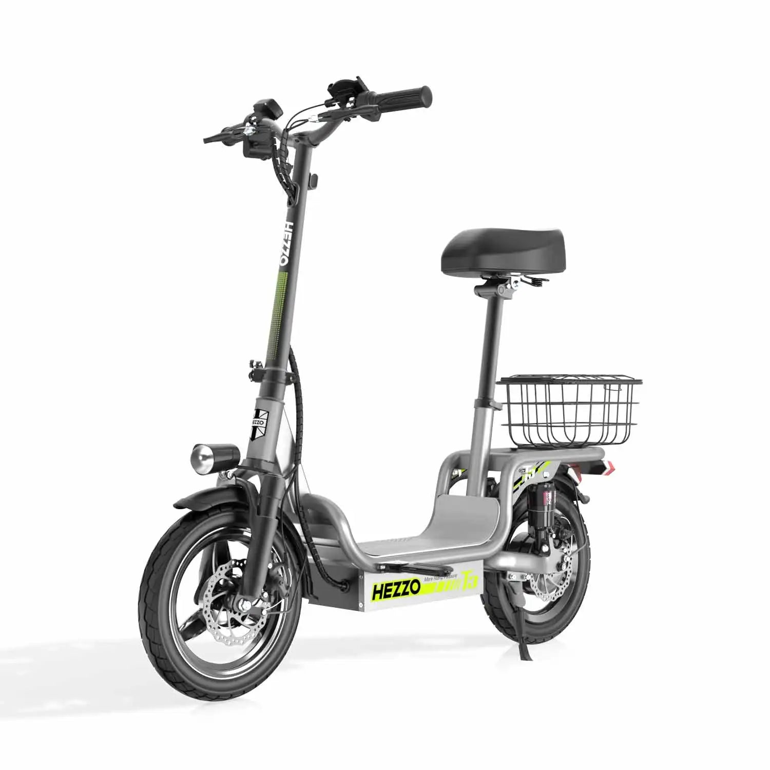 KTX-492819 Foldable 14-Inch Off-Road Electric Scooter with 500W Motor, 48V 15Ah Battery, 40-45km Range, Full Suspension