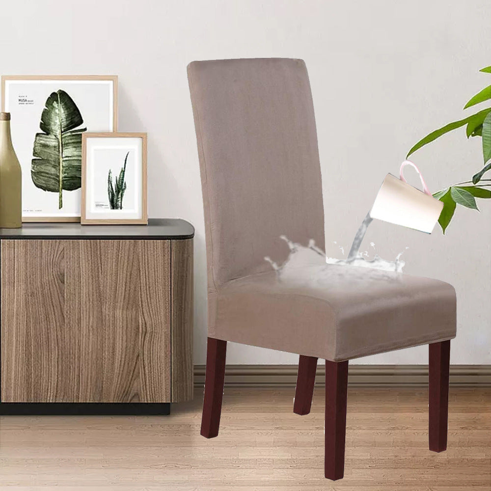 KTX-493523 Stretch Knit Suede Chair Covers in Multiple Colors - Set of 2/4/6