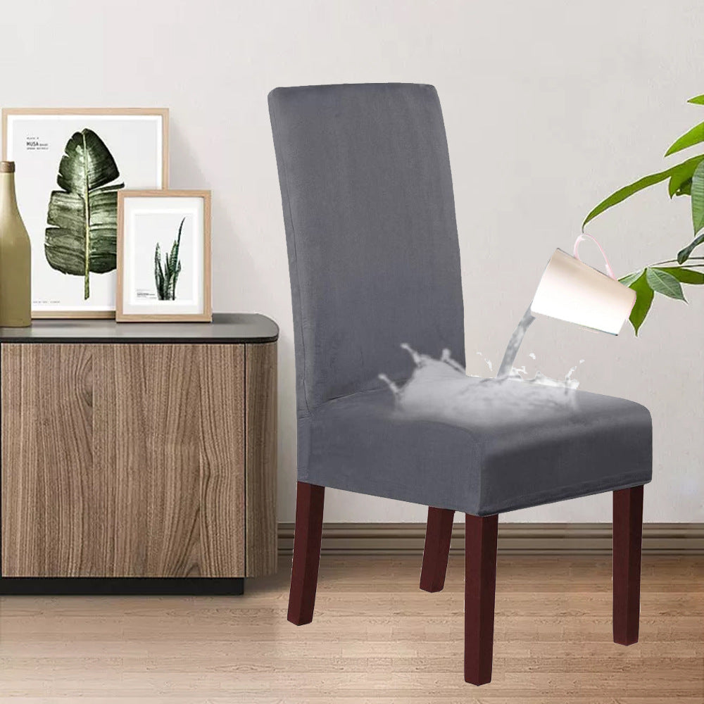 KTX-493523 Stretch Knit Suede Chair Covers in Multiple Colors - Set of 2/4/6