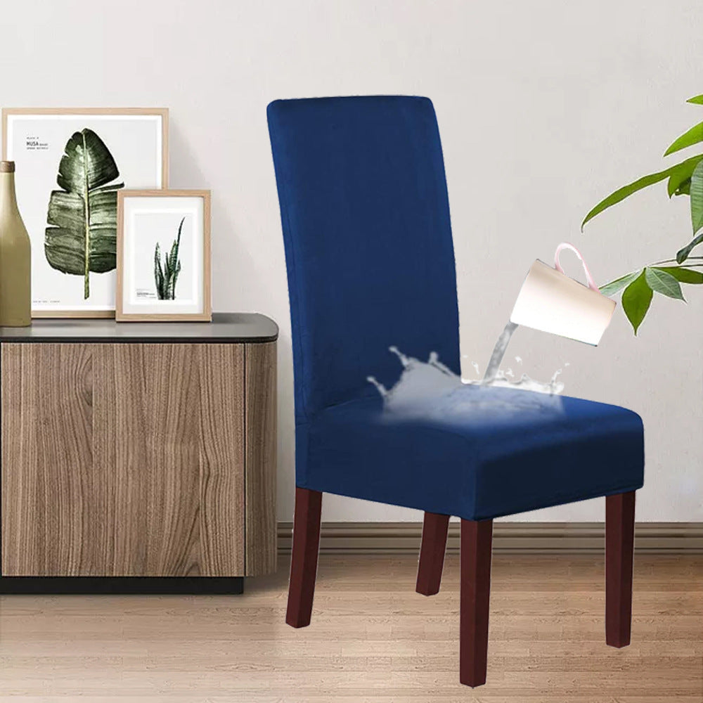 KTX-493523 Stretch Knit Suede Chair Covers in Multiple Colors - Set of 2/4/6